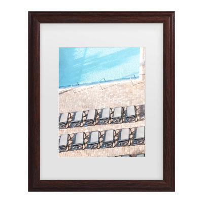 Life Beautifulee Morning Pool Matted Framed Art