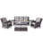 Bonia Wicker 5 - Person Patio Conversation Set with Cushions-1796183816