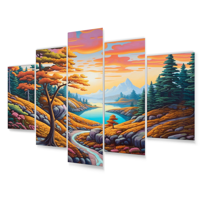 Ensemble de 5 décorations murales