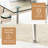 Annesley Glass Top Metal Base Dining Table-886875159