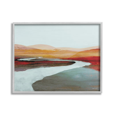 «Flowing River Landscape Single Frame Frame» par Stellar Design Studio sur