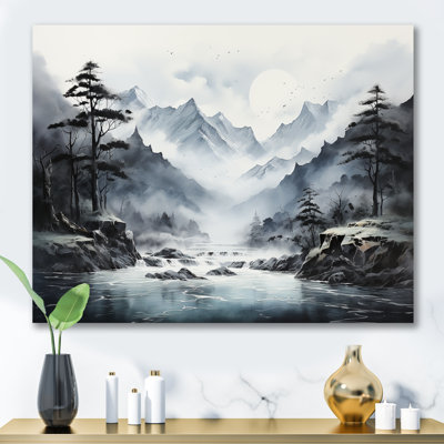 " Japan Mountain Fog Horizons "
