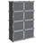 vidaXL Storage Cube Organizer Black Polypropylene Medium Modular