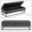 Banc de rangement rembourré en velours avec siège rabattable Modern-1590409863