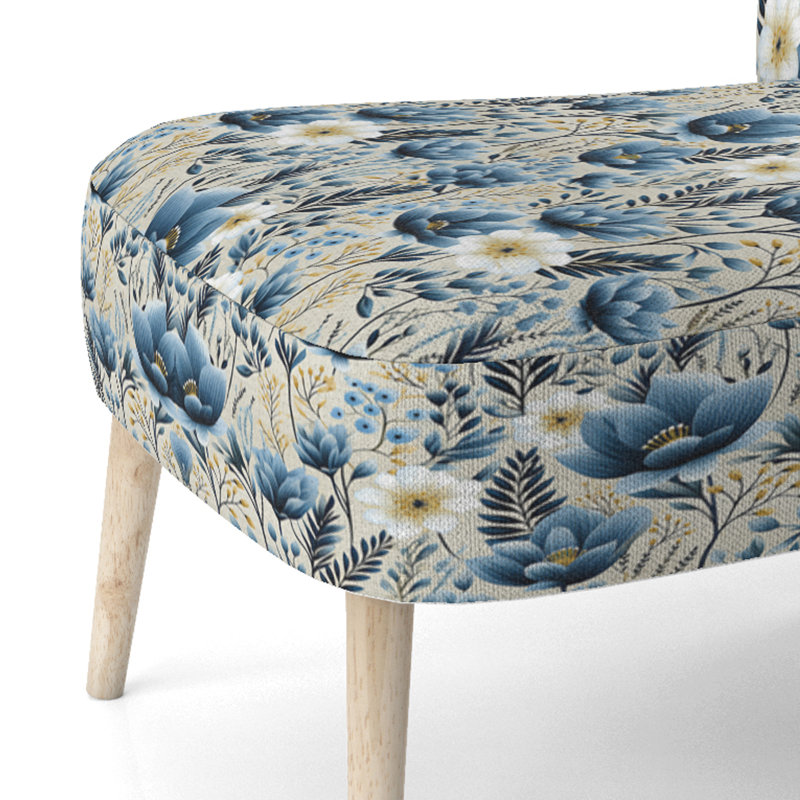 Chaise d'appoint rembourrée Blue Meadow