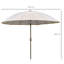 Aarun 2.5m Shanghai Garden Parasol Umbrella with Crank&Tilt-55967168