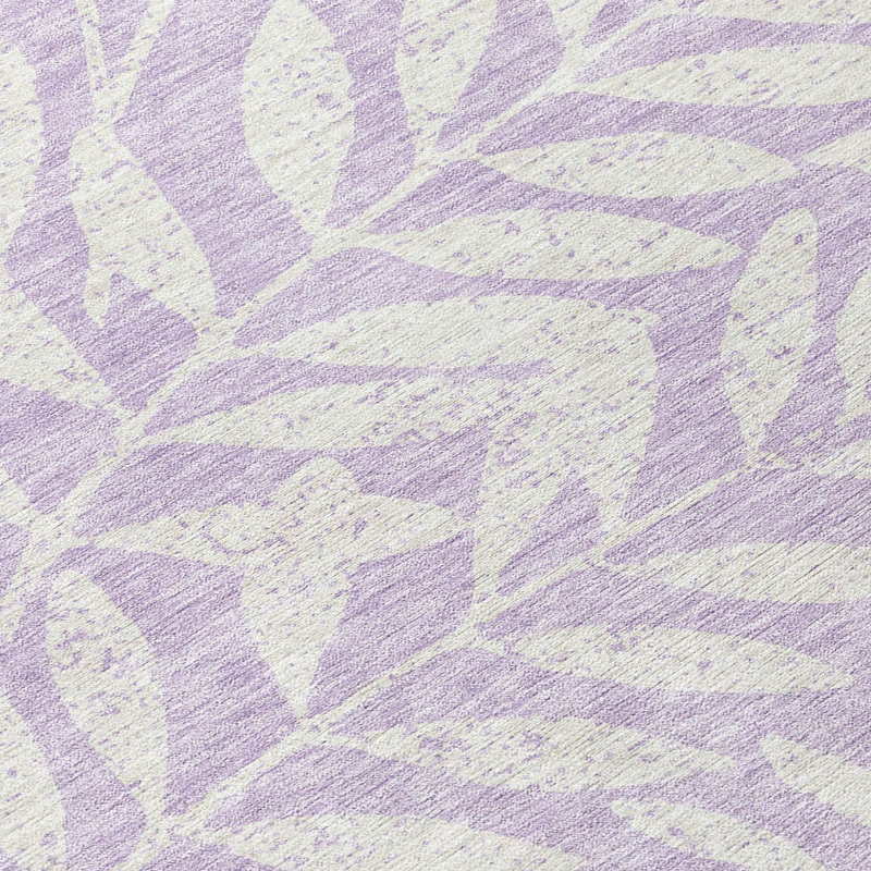 Malek Washable Floral Indoor / Outdoor Rug, Rectangle 8' x 10'