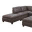 Fauteuil capitonné en similicuir respirant 1pc