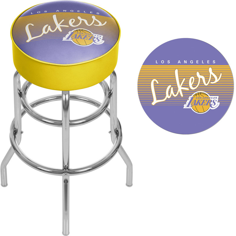 Tabouret de bar pivotant 31 po NBA, Lakers de Los Angeles