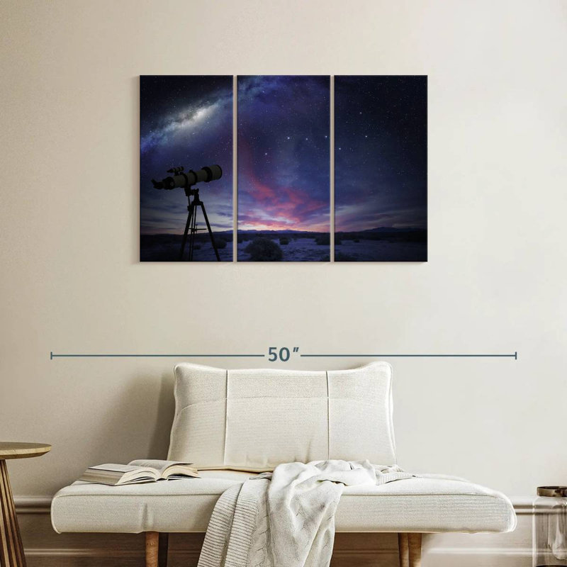 Oberle Observing The Milky Way And Stars, 24" H x 38" W
