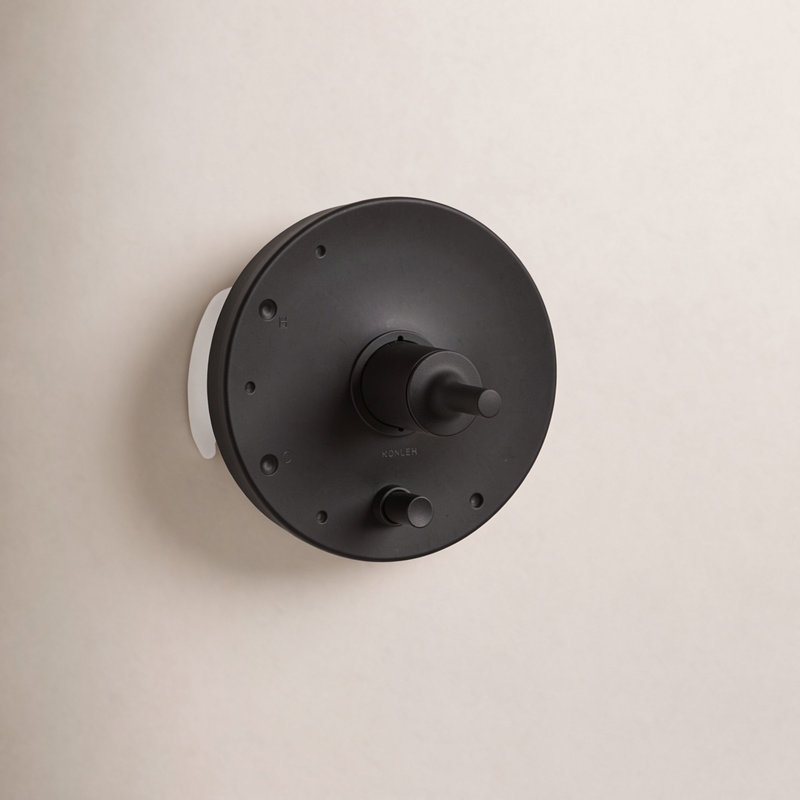 Garniture de robinet Purist, Noir mat