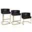 Owen Leather Dining Chair (Modern Black)-238675055