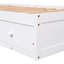 3 lits plateforme simple en bois massif blanc - pour une chambre organisée pour un espace de vie confortable