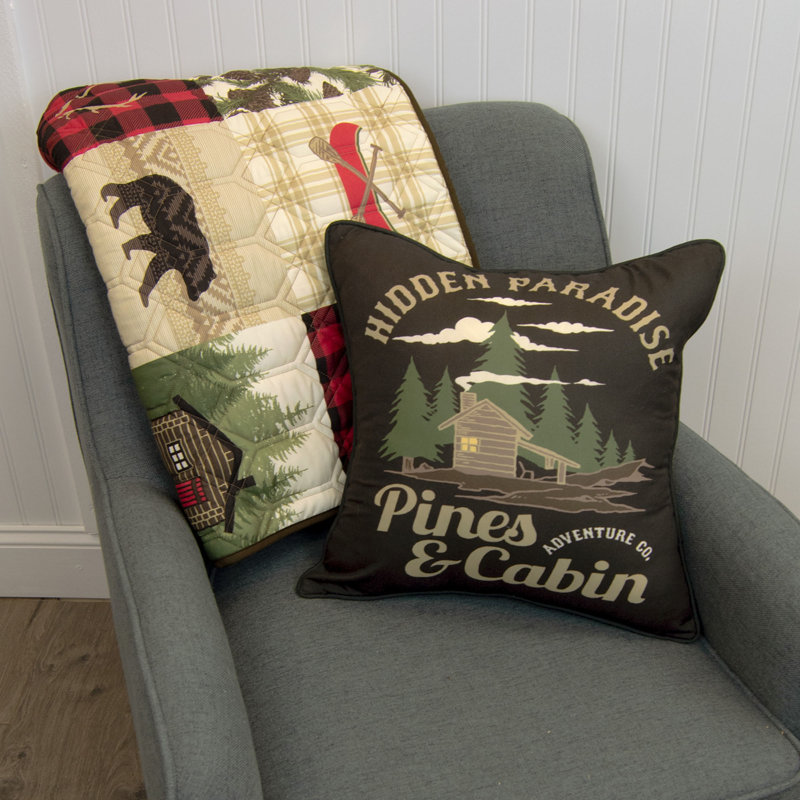 Coussin décoratif Your Your Lifestyle par Donna Sharp Cedar Lodge