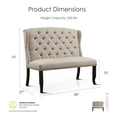 Adler Upholstered Bench