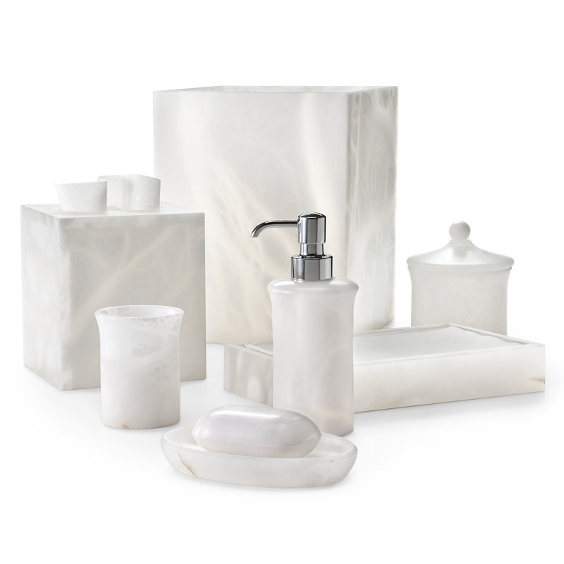 Alisa Soap Dispenser, White/Polished Chrome