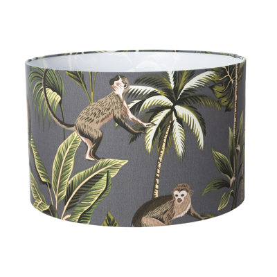 Cotton Drum Lamp Shade ( Screw On ) in Teal