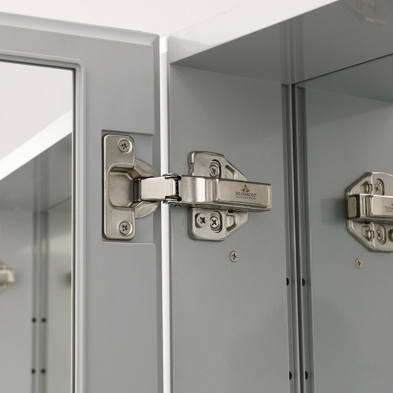 Armoire à pharmacie Abhisekh sans cadre avec 2 tablettes réglables, H 20 po x l 16 po x P 5 po