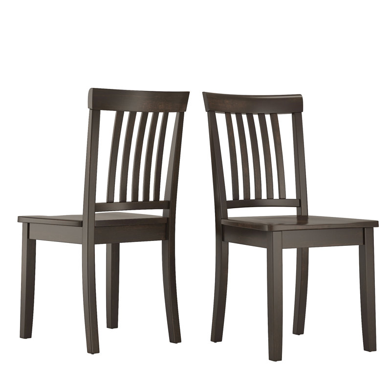 Alexa-Mae 17.15'' H Solid Wood Side Chair, Antique Black
