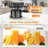 6.1" Wide Chute Cold Press Juicer, Touch-Sensed 6 Modes, Slow Masticating, Low Noise High Yield, Stainless Steel For Whole Fruits Veggies