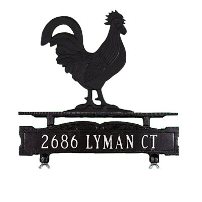 Enseigne de boîte aux lettres à 1 ligne