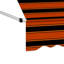 Dakota Fields 347.98cm W x 119.38cm D Polyester Orange/Brown Cover Retractable Patio Awning