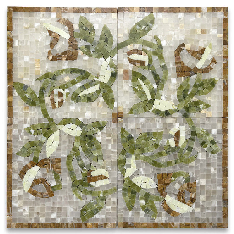 8" x 8" Marble Mosaic Wall & Floor Tile