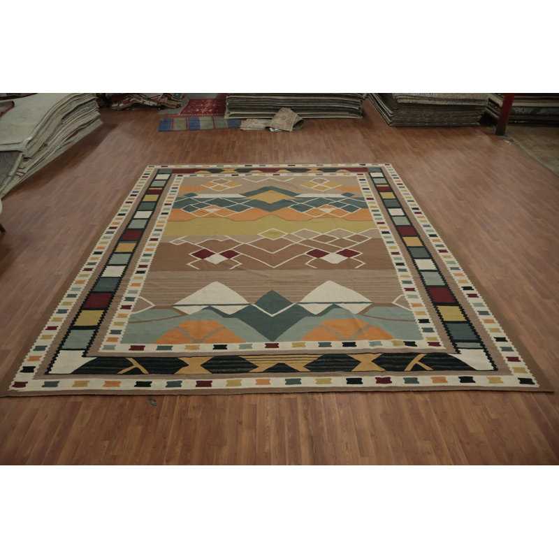 Tapis turc géométrique Kilim 12 x 14