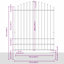 200 cm H Steel Fence Panels Fencing-121122430