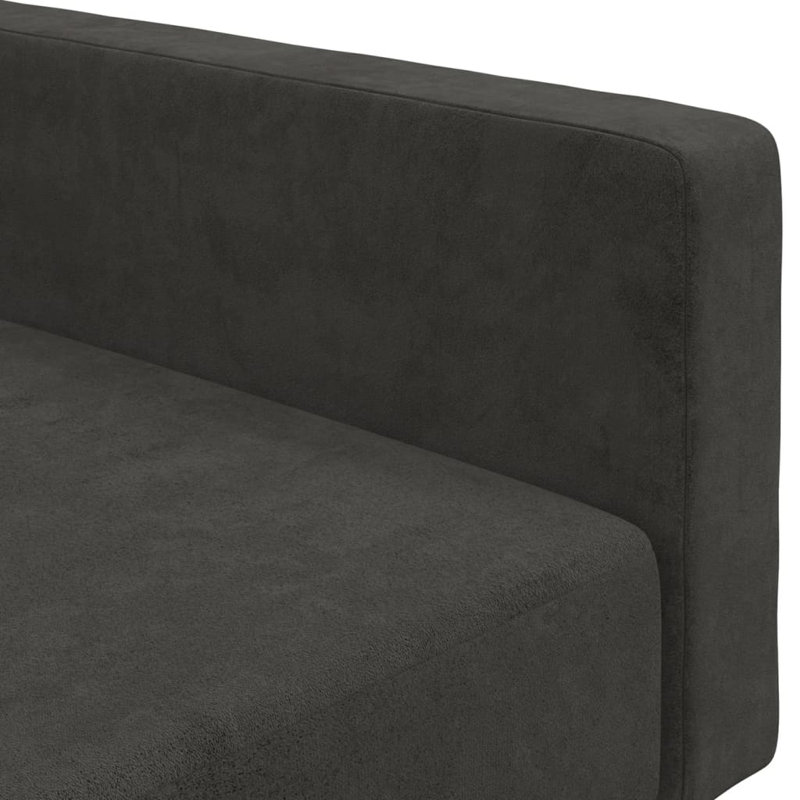 Sharde 86.6'' Velvet Sofa, Dark Gray Velvet