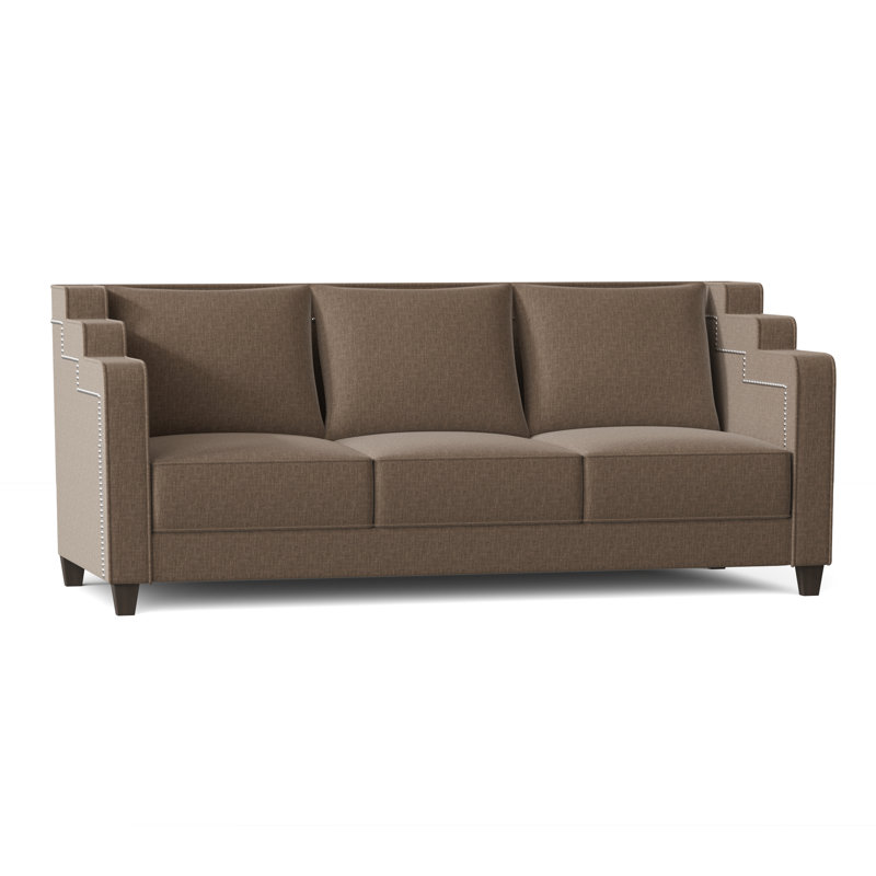 Abbey Sofa, Grayfield Ash, Brown Mahogany