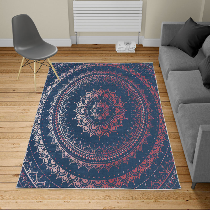 Tapis violet foncé, Rectangle 5 pi 2 po x 7 pi 6 po