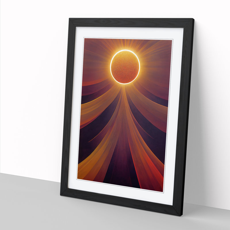 Sun Art Vol.5 - Single Picture Frame Print, 64cm H x 46cm W x 2cm D, Black