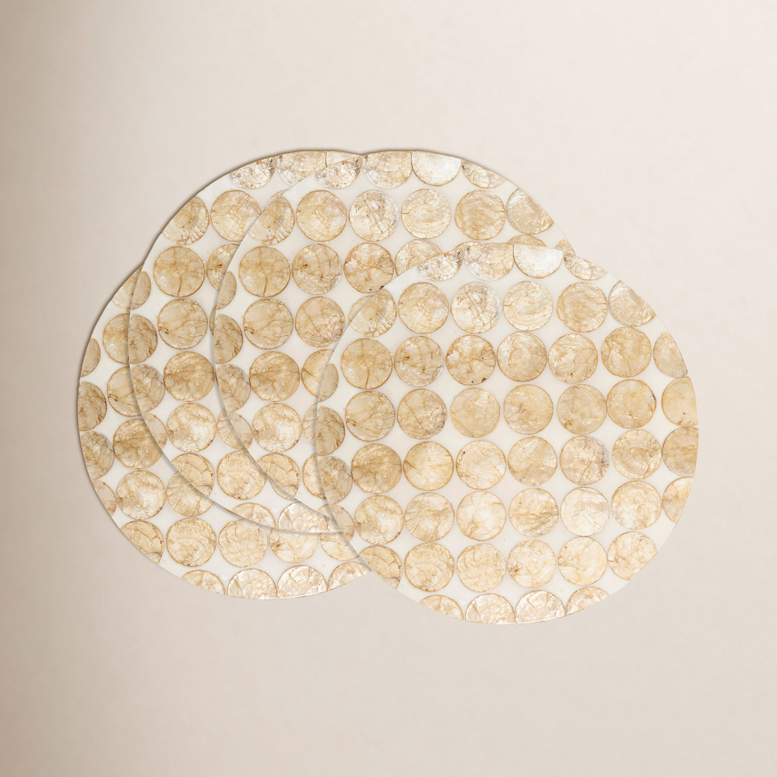 Talaria Collection Talaria Capiz Placemat, Ivory