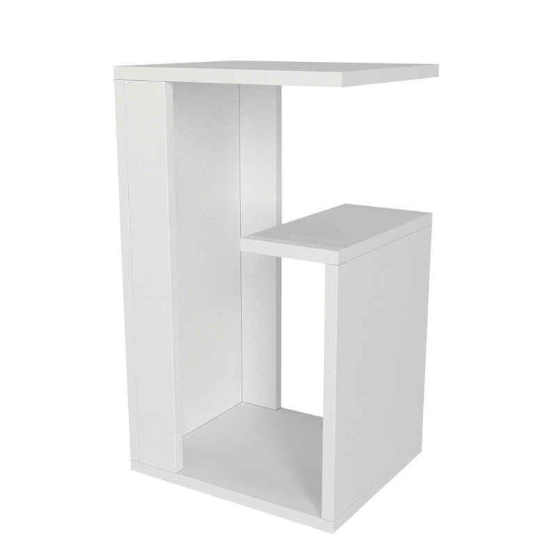 Berga End Table, White