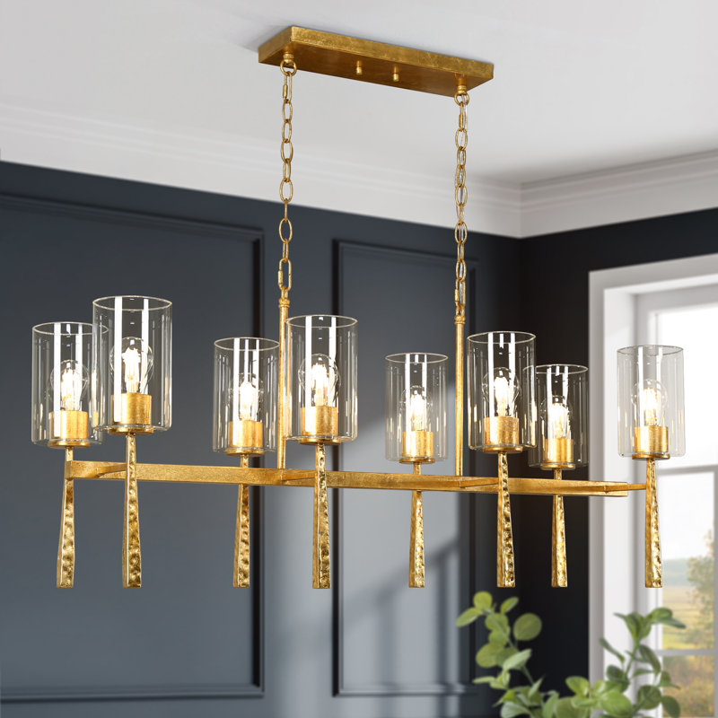 Lustre martelé 8 lumières Modern Glam