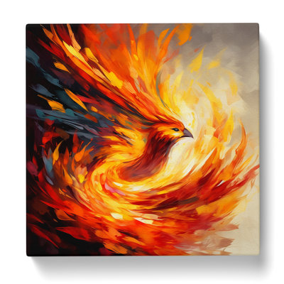Phoenix Abstract Art No.1 - Wrapped Canvas