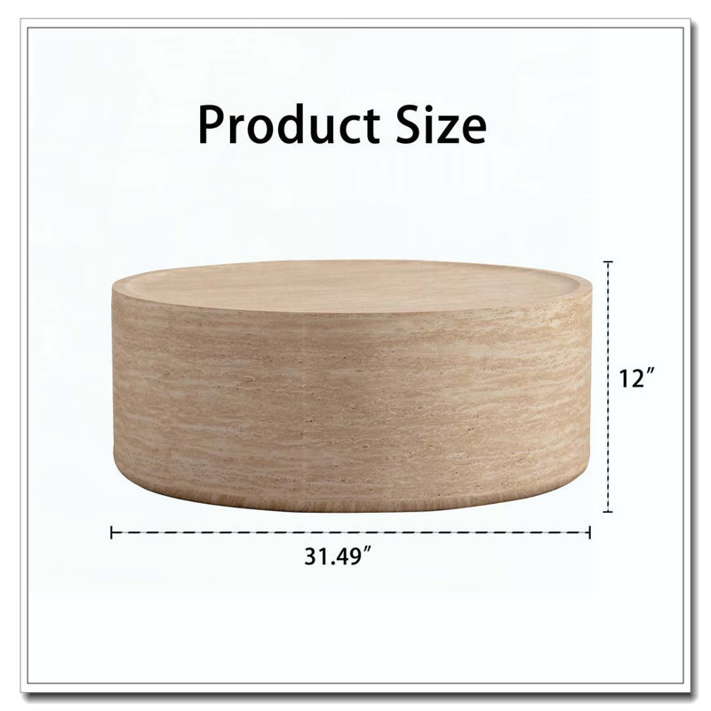 Table basse 31,5 po, 12.01" H x 31.5" L x 31.5" W