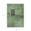 Tapis intérieur / extérieur lavable en patchwork vert et olive 9 pi x 12 pi HomeRoots