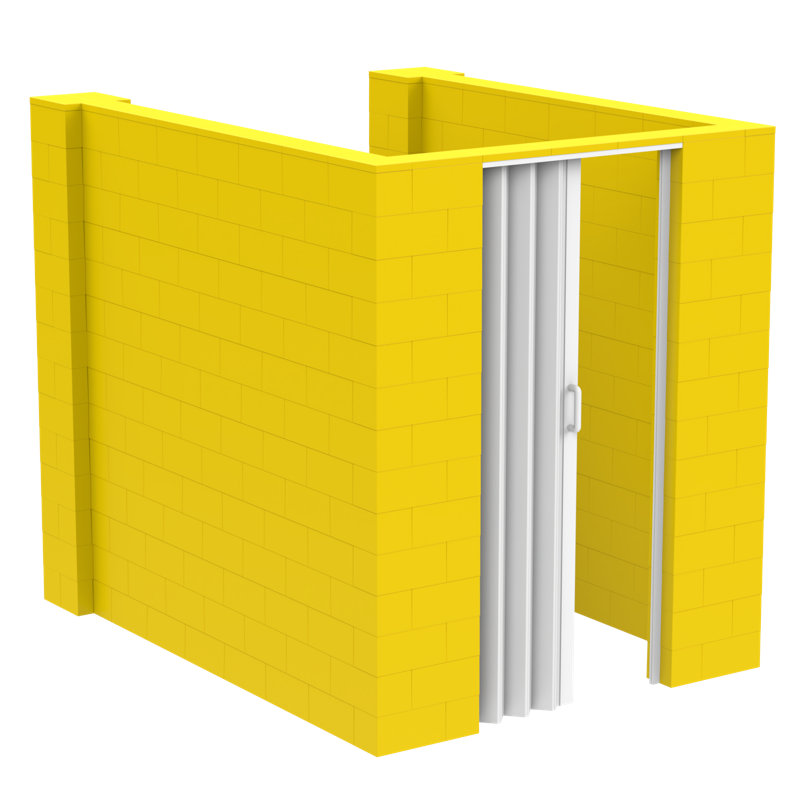 Ensemble de chambre en U Everblock, Jaune, H 84 po x l 96 po x P 96 po