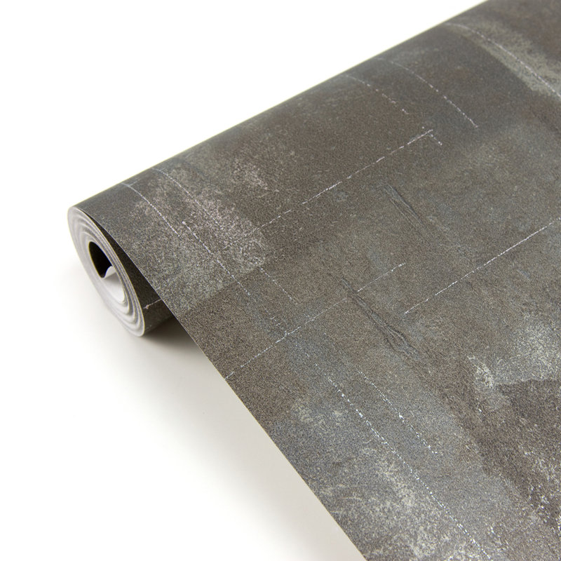 Rouleau de papier peint L 33 pi x l 21 po Teasley, Anthracite