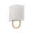 1-Light Coastal Style Fabric Wall Sconce-494042181