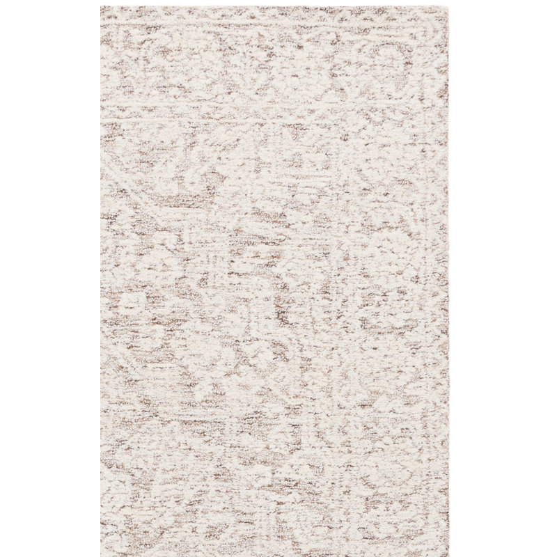 Ebony 234 Hand Tufted Wool/Cotton Oriental Rug in Ivory/Brown, Runner 2'3" x 9'