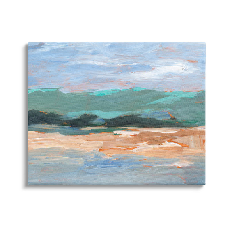 Art moderne, estampe numérique de paysage brossé par Ethan Harper, H 30 po x l 40 po x P 1,5 po, Toile tendue