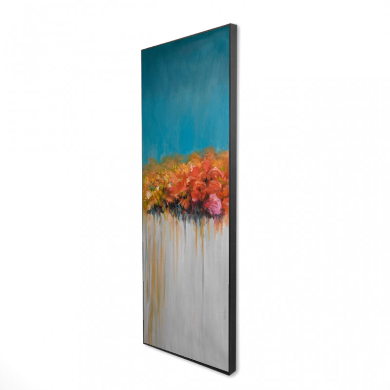 «Orange Flowers», reproduction sur toile, H 48 po x l 16 po