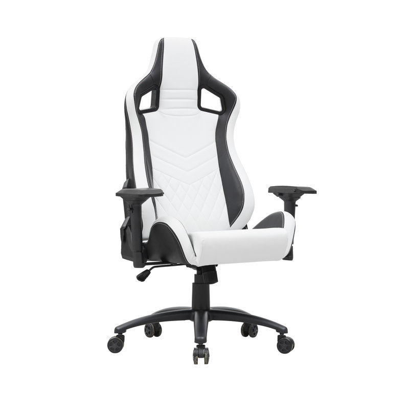 Fauteuil de jeu Inbox Zero Henny, Blanc / noir