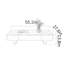 Table basse rectangulaire haut de gamme Light