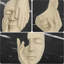 3 pièces statue de penseur, sculptures en résine de maison moderne, figurines de collection pour bureau à domicile, bibliothèque, décor de bureau (grès)-122453673