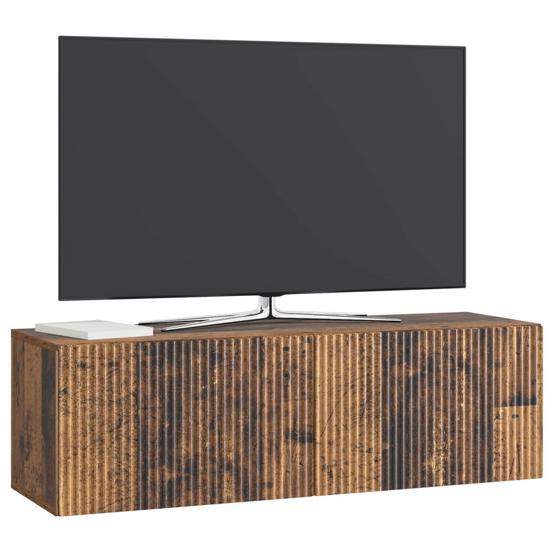 TV Stand, 30cm H x 98cm L x 31cm W, Old Wood