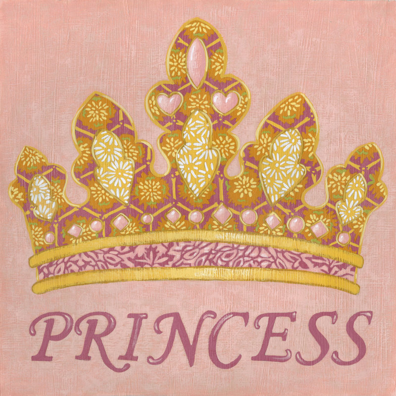Princess by Chariklia Zarris - Wrapped Canvas Painting, 30cm H x 30cm W x 3.8cm D